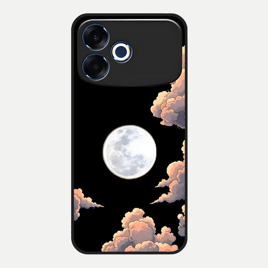  Shade Cloud Moon Glass Case For Oppo F33 Pro 5G back cover – full design glossy printed glass finish