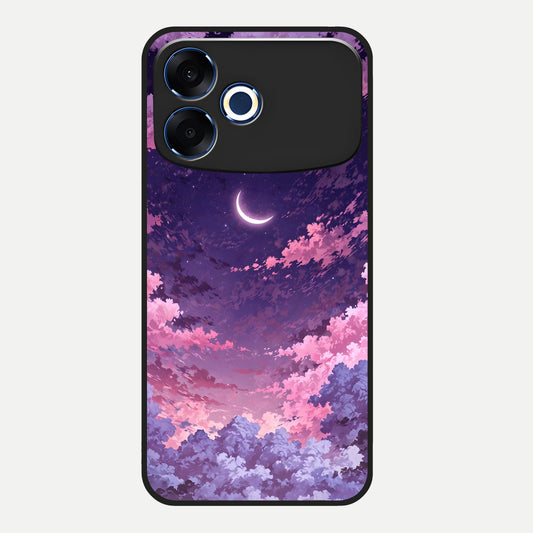  Sky Drift Clouds Glass Case For Oppo F33 Pro 5G back cover – full design glossy printed glass finish