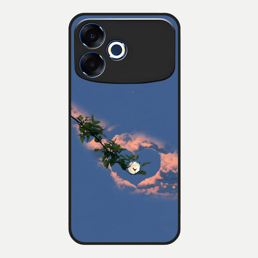  Sky Under Tree Glass Case For Oppo F33 Pro 5G back cover – full design glossy printed glass finish