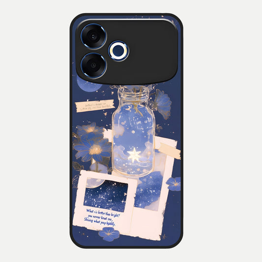  Starlit Cosmic Jar Glass Case For Oppo F33 Pro 5G back cover – full design glossy printed glass finish