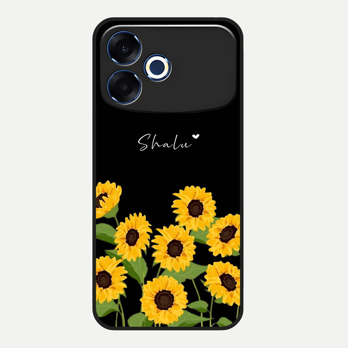  Sunflower Sky Bloom Glass Case For Oppo F33 Pro 5G back cover – full design glossy printed glass finish