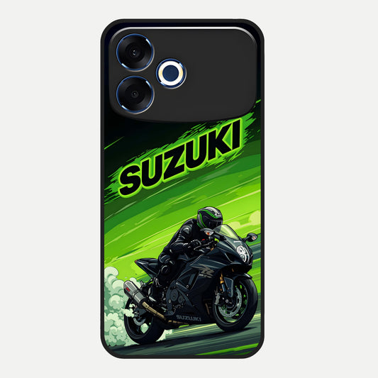  Suzuki Speed Beast Glass Case For Oppo F33 Pro 5G back cover – full design glossy printed glass finish
