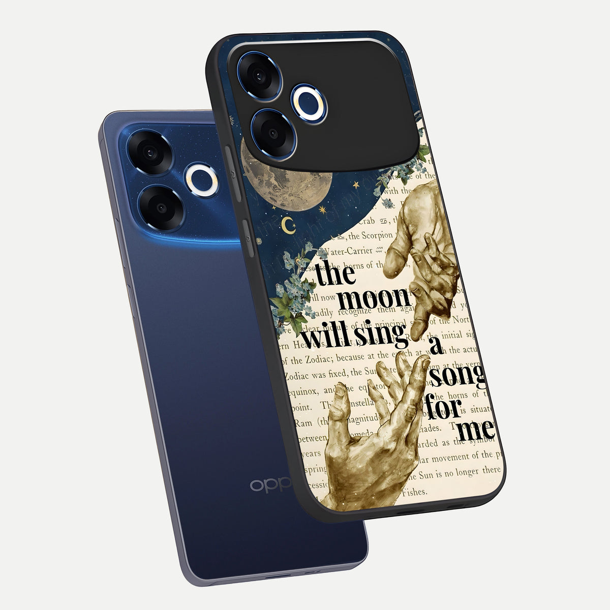  Aesthetic Divine phone case For Oppo F33 Pro 5G showing premium glass back cover with detailed artwork
