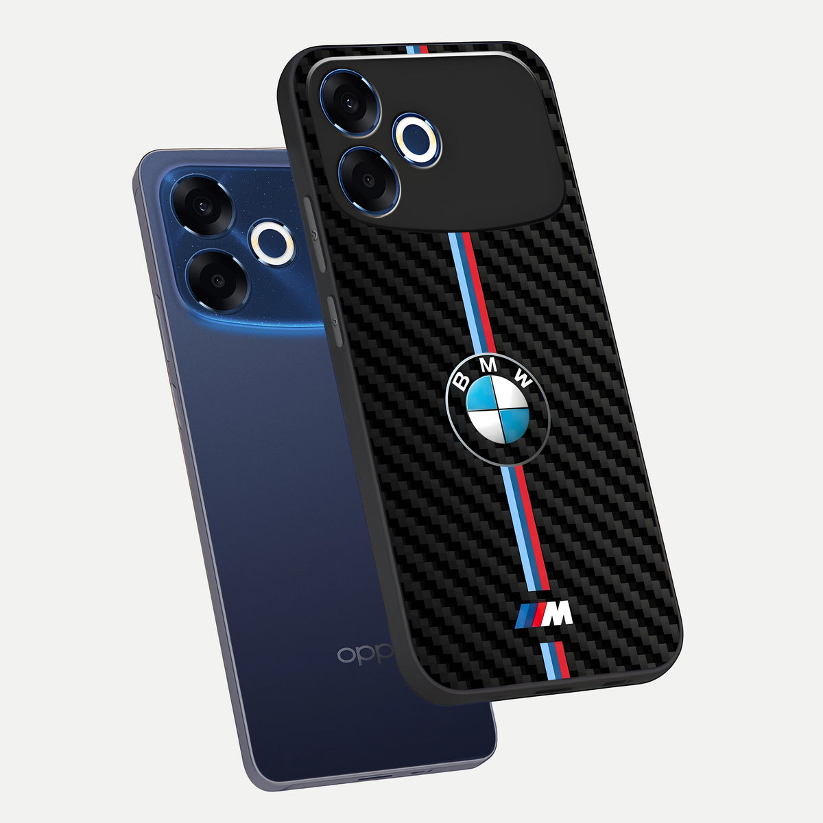  BMW Pattern phone case For Oppo F33 Pro 5G showing premium glass back cover with detailed artwork