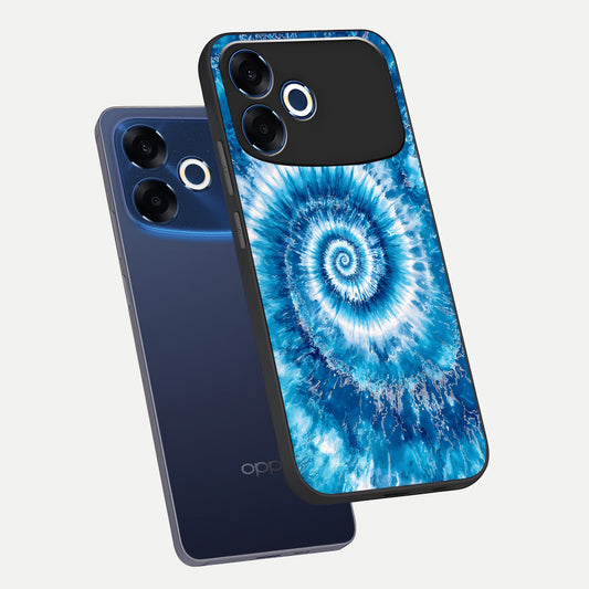  Blue Galaxy Wave phone case For Oppo F33 Pro 5G showing premium glass back cover with detailed artwork