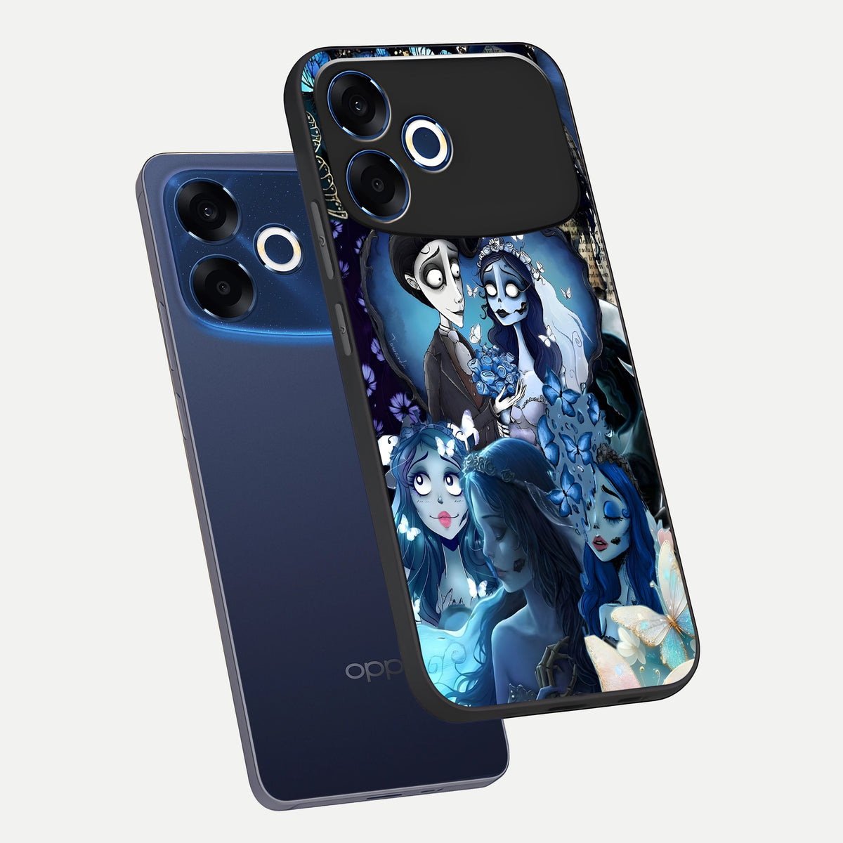  Butterfly Ghost Soul phone case For Oppo F33 Pro 5G showing premium glass back cover with detailed artwork
