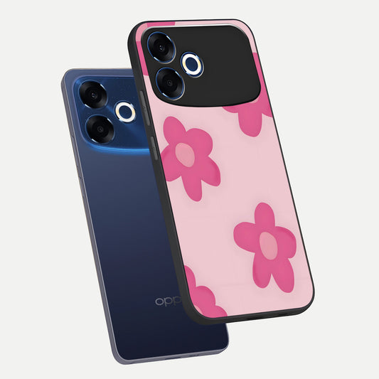  Candy Bloom Dreams phone case For Oppo F33 Pro 5G showing premium glass back cover with detailed artwork