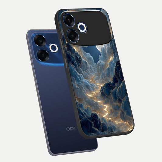  Celestial Cloud Road phone case For Oppo F33 Pro 5G showing premium glass back cover with detailed artwork