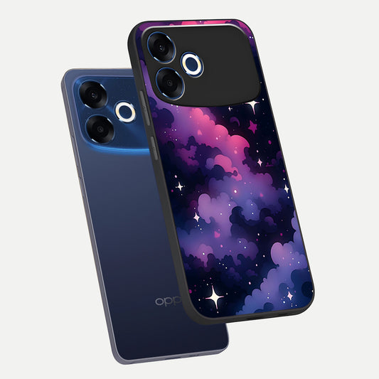  Celestial Moon Magic phone case For Oppo F33 Pro 5G showing premium glass back cover with detailed artwork