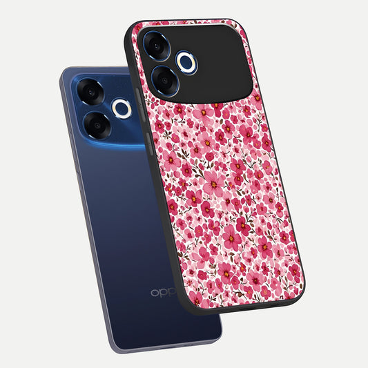  Cherry Blossom Charm phone case For Oppo F33 Pro 5G showing premium glass back cover with detailed artwork