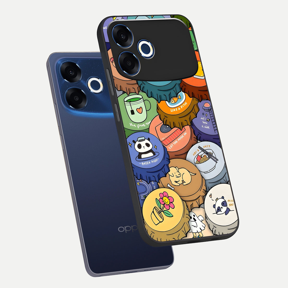  Coins Patterns phone case For Oppo F33 Pro 5G showing premium glass back cover with detailed artwork