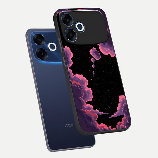  Cosmic Cloud Journey phone case For Oppo F33 Pro 5G showing premium glass back cover with detailed artwork