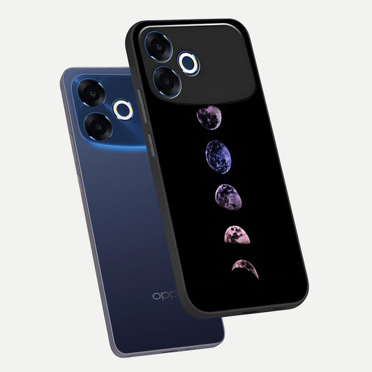  Crimson All Planets phone case For Oppo F33 Pro 5G showing premium glass back cover with detailed artwork