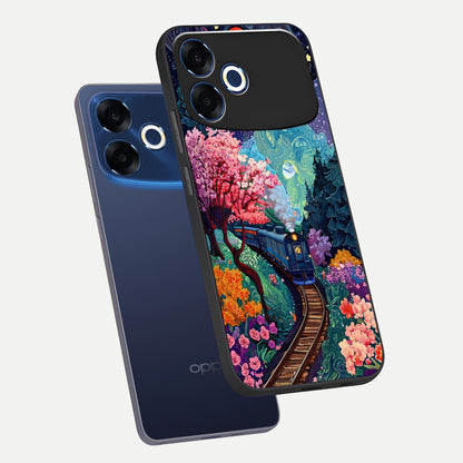  Digital Art phone case For Oppo F33 Pro 5G showing premium glass back cover with detailed artwork