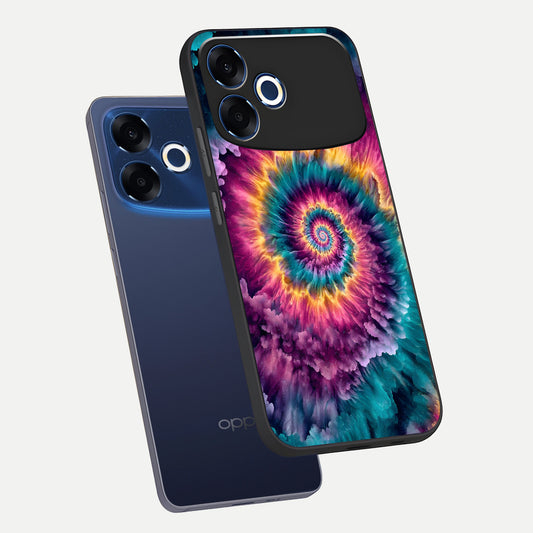  Galactic Spiral Burst phone case For Oppo F33 Pro 5G showing premium glass back cover with detailed artwork