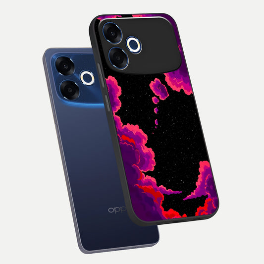  Galaxy Dream Frame phone case For Oppo F33 Pro 5G showing premium glass back cover with detailed artwork