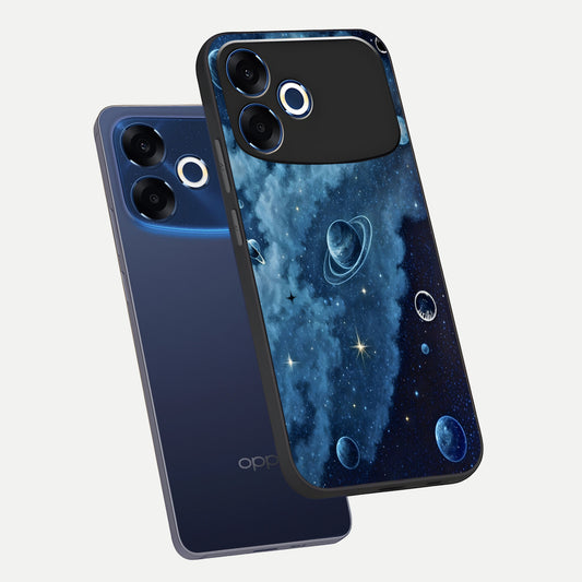  Galaxy Dream Space phone case For Oppo F33 Pro 5G showing premium glass back cover with detailed artwork