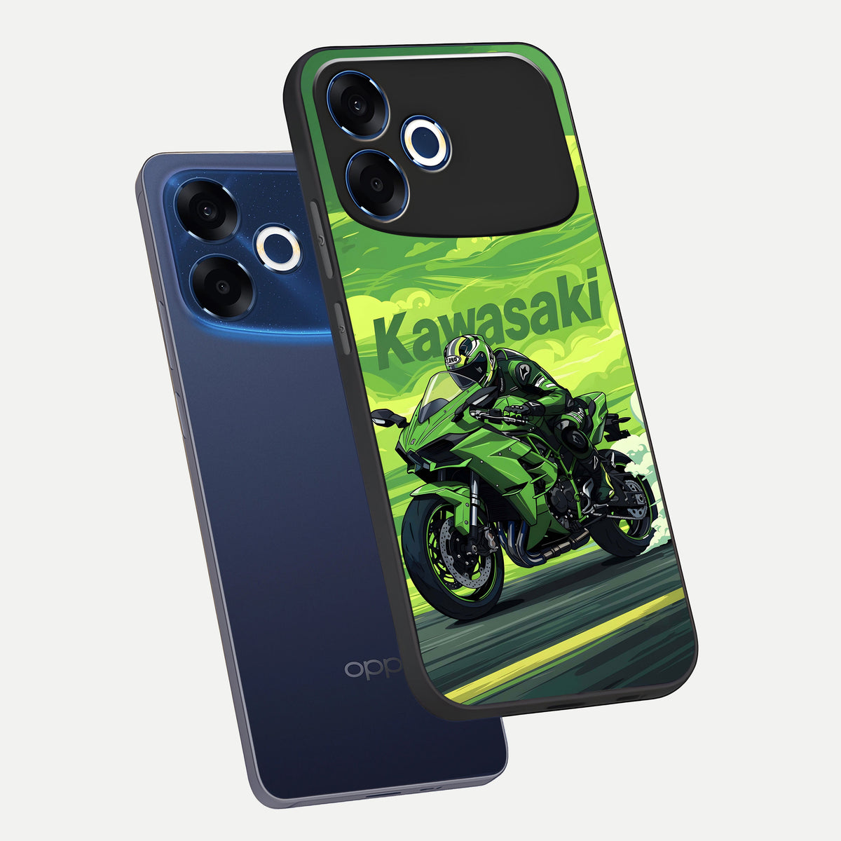  Greenery Sky phone case For Oppo F33 Pro 5G showing premium glass back cover with detailed artwork