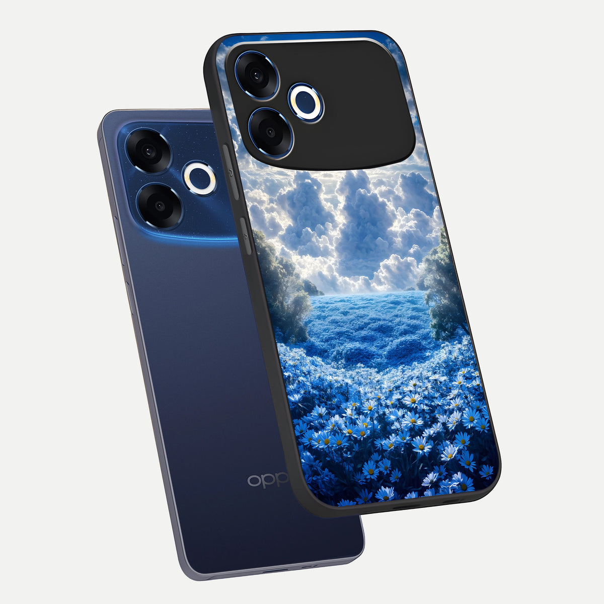  Heavenly Daisy Horizon phone case For Oppo F33 Pro 5G showing premium glass back cover with detailed artwork