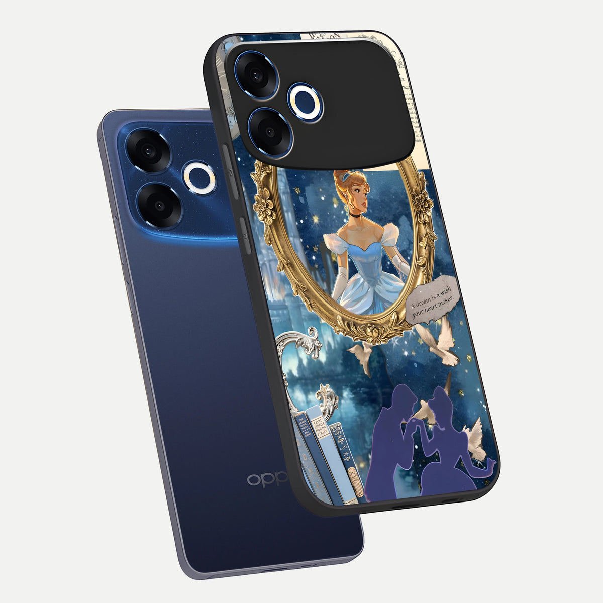  Midnight Queen phone case For Oppo F33 Pro 5G showing premium glass back cover with detailed artwork