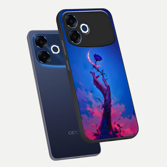  Mystic Hand phone case For Oppo F33 Pro 5G showing premium glass back cover with detailed artwork