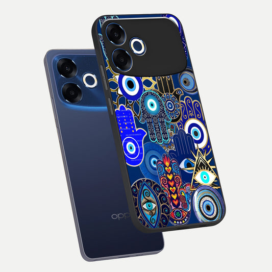  Mystic Palm Guard phone case For Oppo F33 Pro 5G showing premium glass back cover with detailed artwork