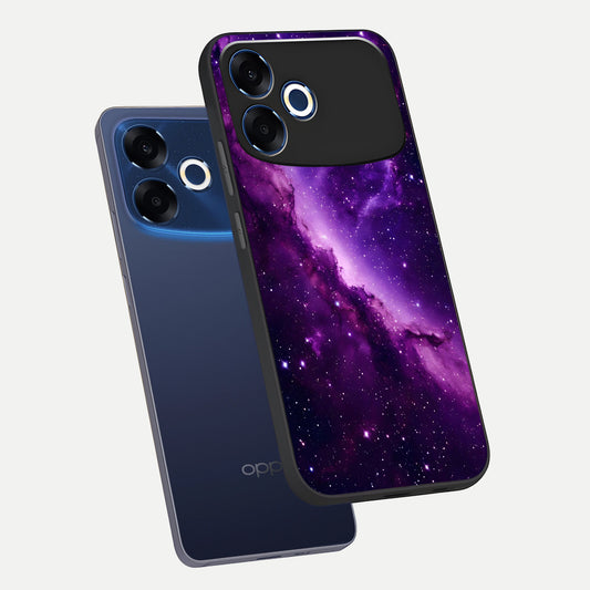  Purple Shade Sky phone case For Oppo F33 Pro 5G showing premium glass back cover with detailed artwork