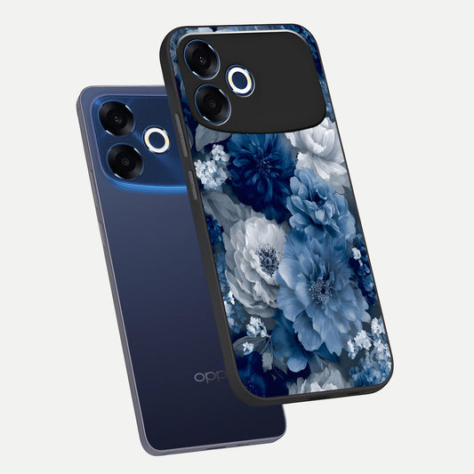  Royal Bloom Garden phone case For Oppo F33 Pro 5G showing premium glass back cover with detailed artwork