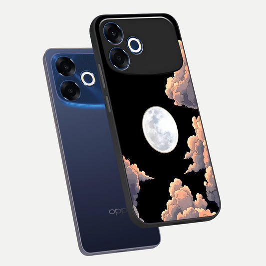  Shade Cloud Moon phone case For Oppo F33 Pro 5G showing premium glass back cover with detailed artwork