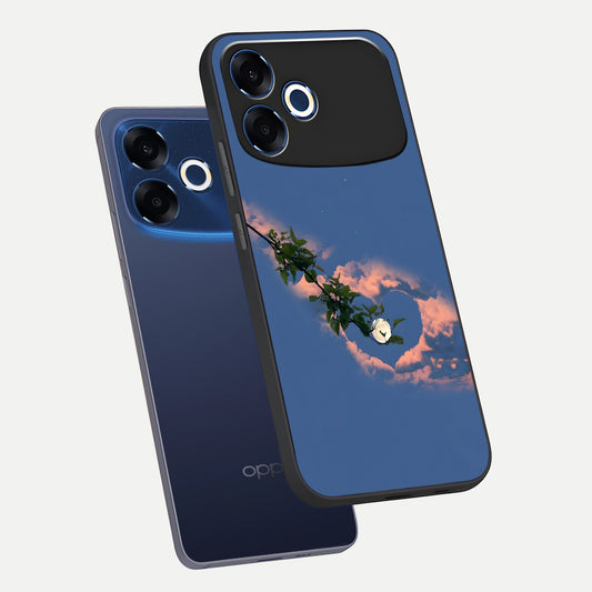  Sky Under Tree phone case For Oppo F33 Pro 5G showing premium glass back cover with detailed artwork