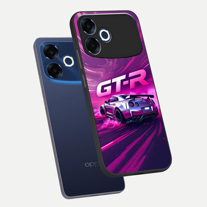  Speed Drift Legend phone case For Oppo F33 Pro 5G showing premium glass back cover with detailed artwork