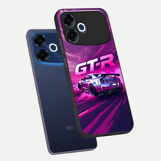  Speed Drift Legend phone case For Oppo F33 Pro 5G showing premium glass back cover with detailed artwork