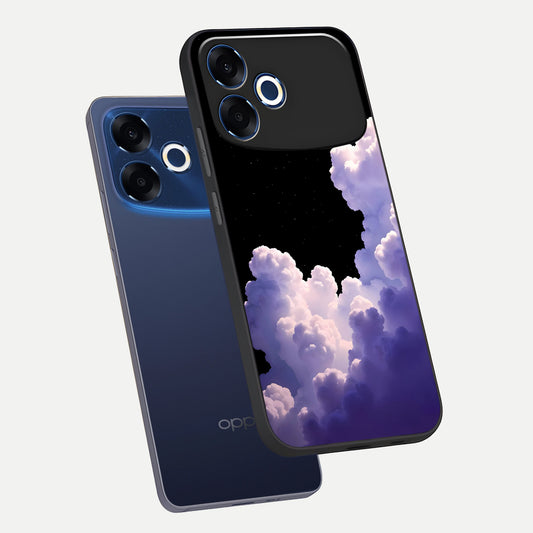  Starlit Night Whispers phone case For Oppo F33 Pro 5G showing premium glass back cover with detailed artwork