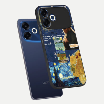  Starry Dream Vision phone case For Oppo F33 Pro 5G showing premium glass back cover with detailed artwork