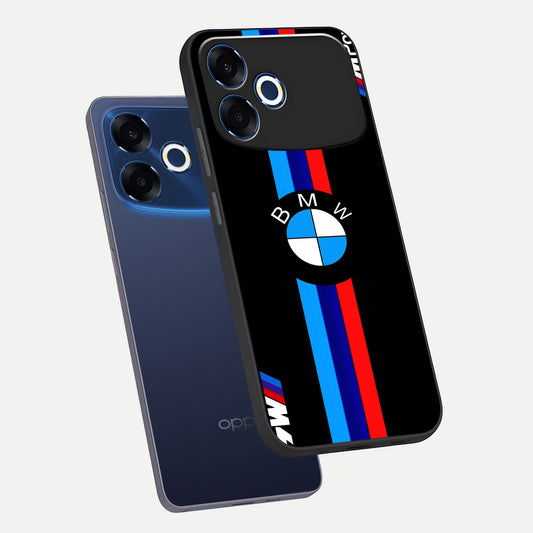  Turbo BMW Beast phone case For Oppo F33 Pro 5G showing premium glass back cover with detailed artwork
