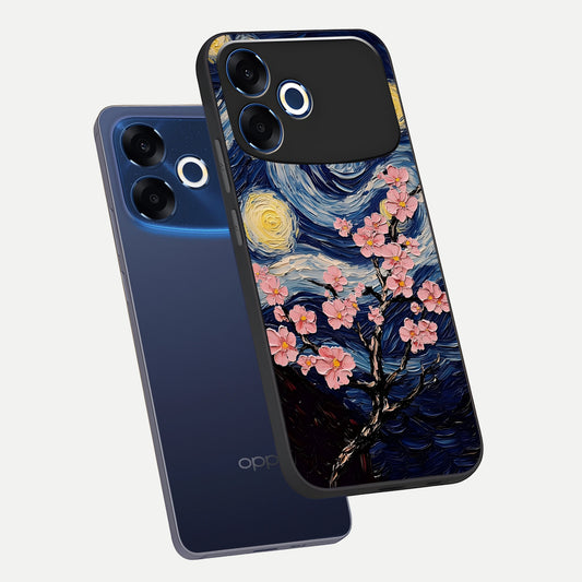 Van Gogh Scenery phone case For Oppo F33 Pro 5G showing premium glass back cover with detailed artwork