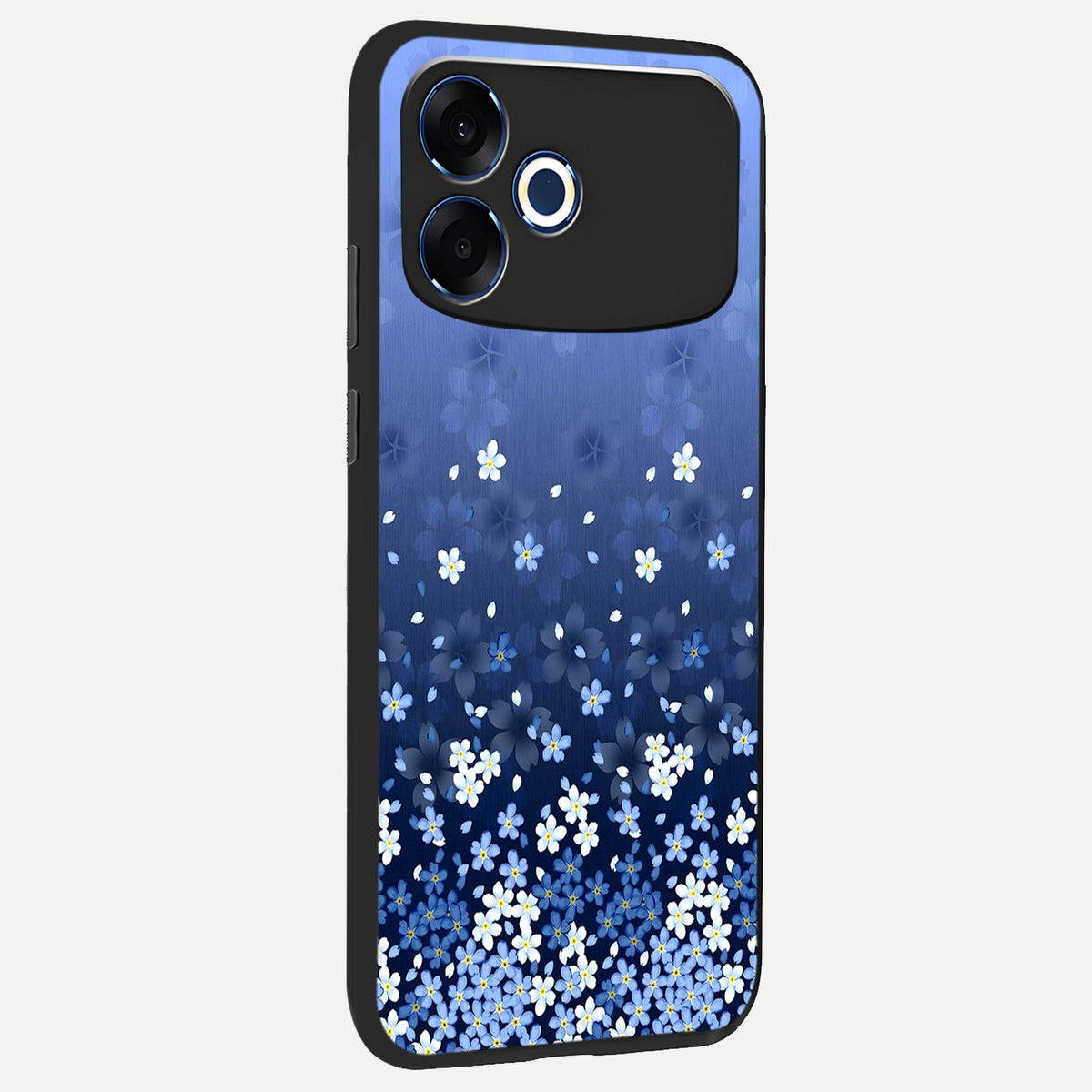  Blue Starry back cover For Oppo F33 Pro 5G slim fit glass case with vibrant aesthetic design