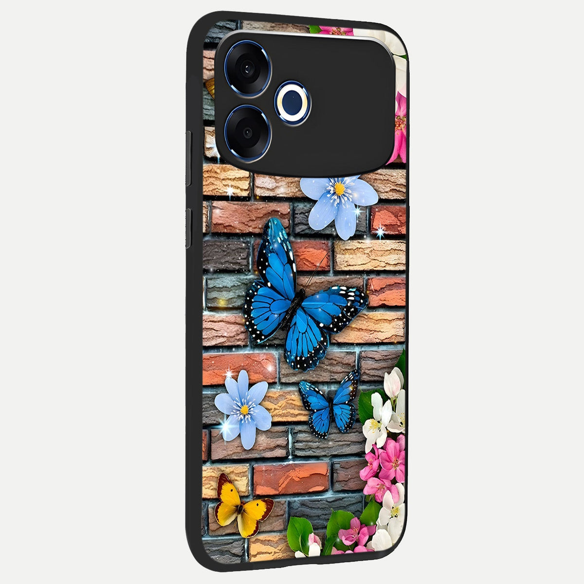  Brick Bloom Flight back cover For Oppo F33 Pro 5G slim fit glass case with vibrant aesthetic design