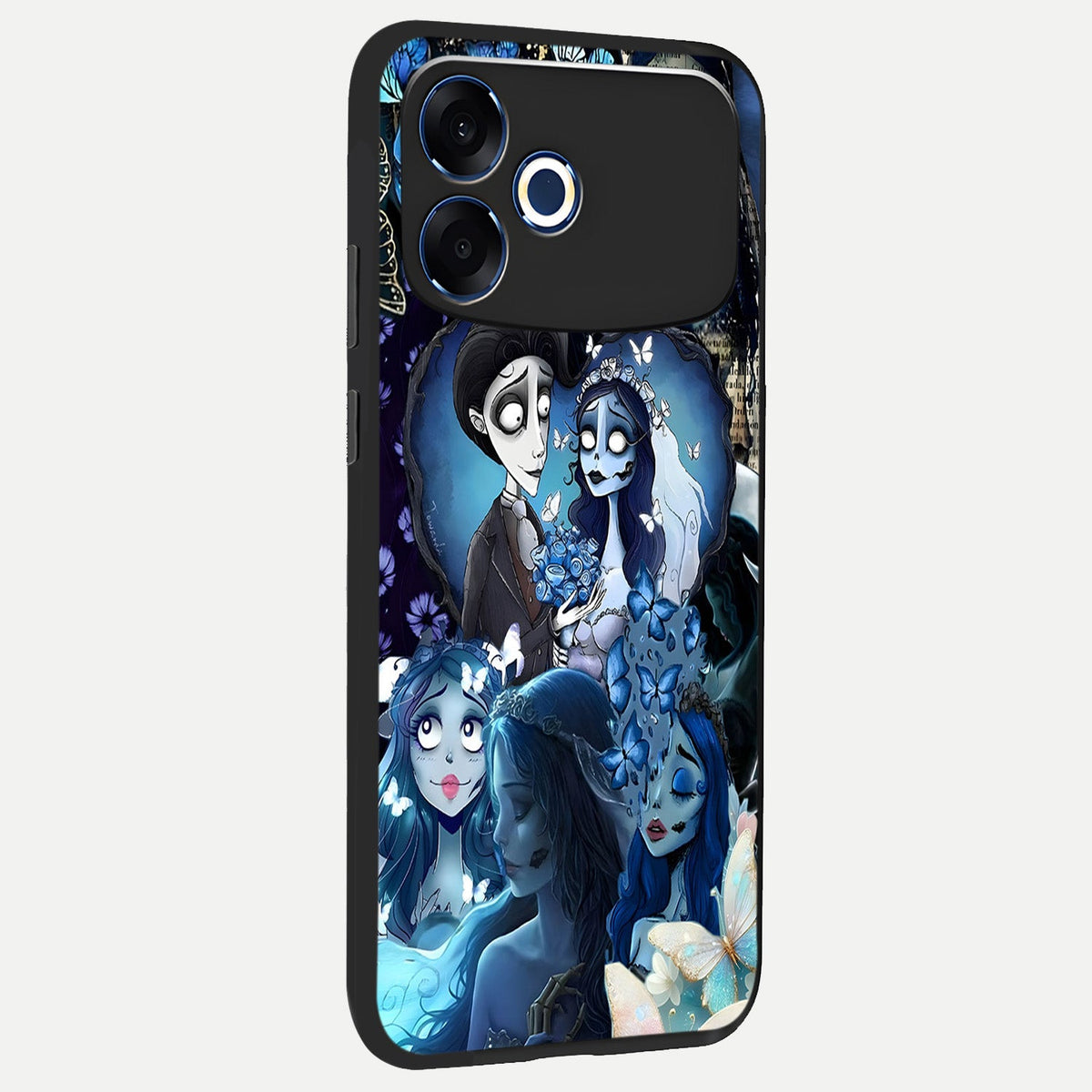  Butterfly Ghost Soul back cover For Oppo F33 Pro 5G slim fit glass case with vibrant aesthetic design