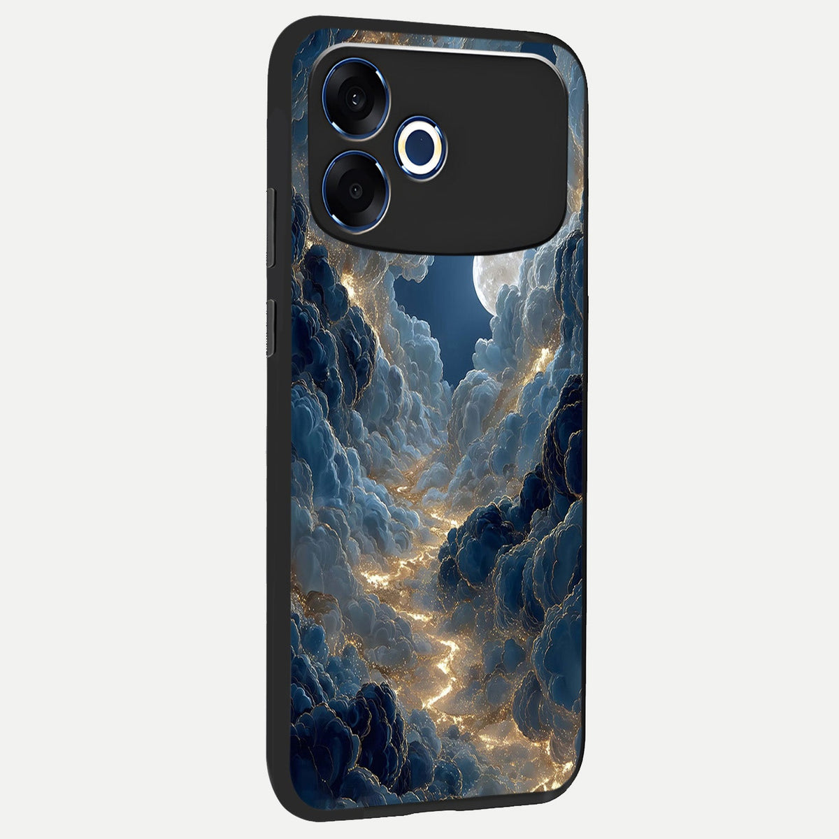 Celestial Cloud Road back cover For Oppo F33 Pro 5G slim fit glass case with vibrant aesthetic design