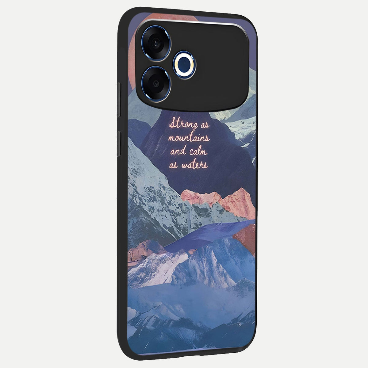  Celestial Mountain Calm back cover For Oppo F33 Pro 5G slim fit glass case with vibrant aesthetic design