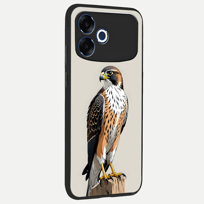  Clever Eagle back cover For Oppo F33 Pro 5G slim fit glass case with vibrant aesthetic design