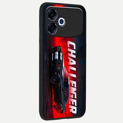  Crimson Challenger Fury back cover For Oppo F33 Pro 5G slim fit glass case with vibrant aesthetic design