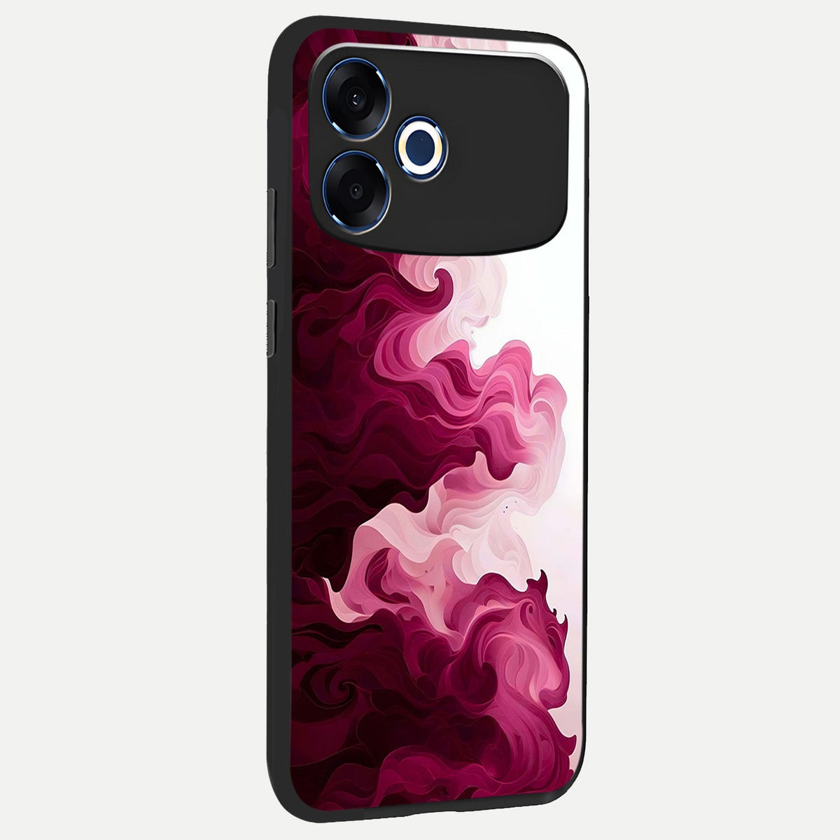  Crimson Wave Flow back cover For Oppo F33 Pro 5G slim fit glass case with vibrant aesthetic design