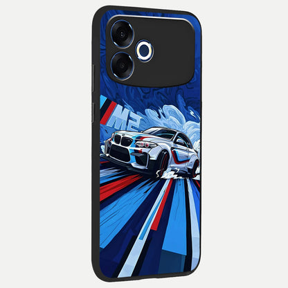  Drift Power Rush back cover For Oppo F33 Pro 5G slim fit glass case with vibrant aesthetic design