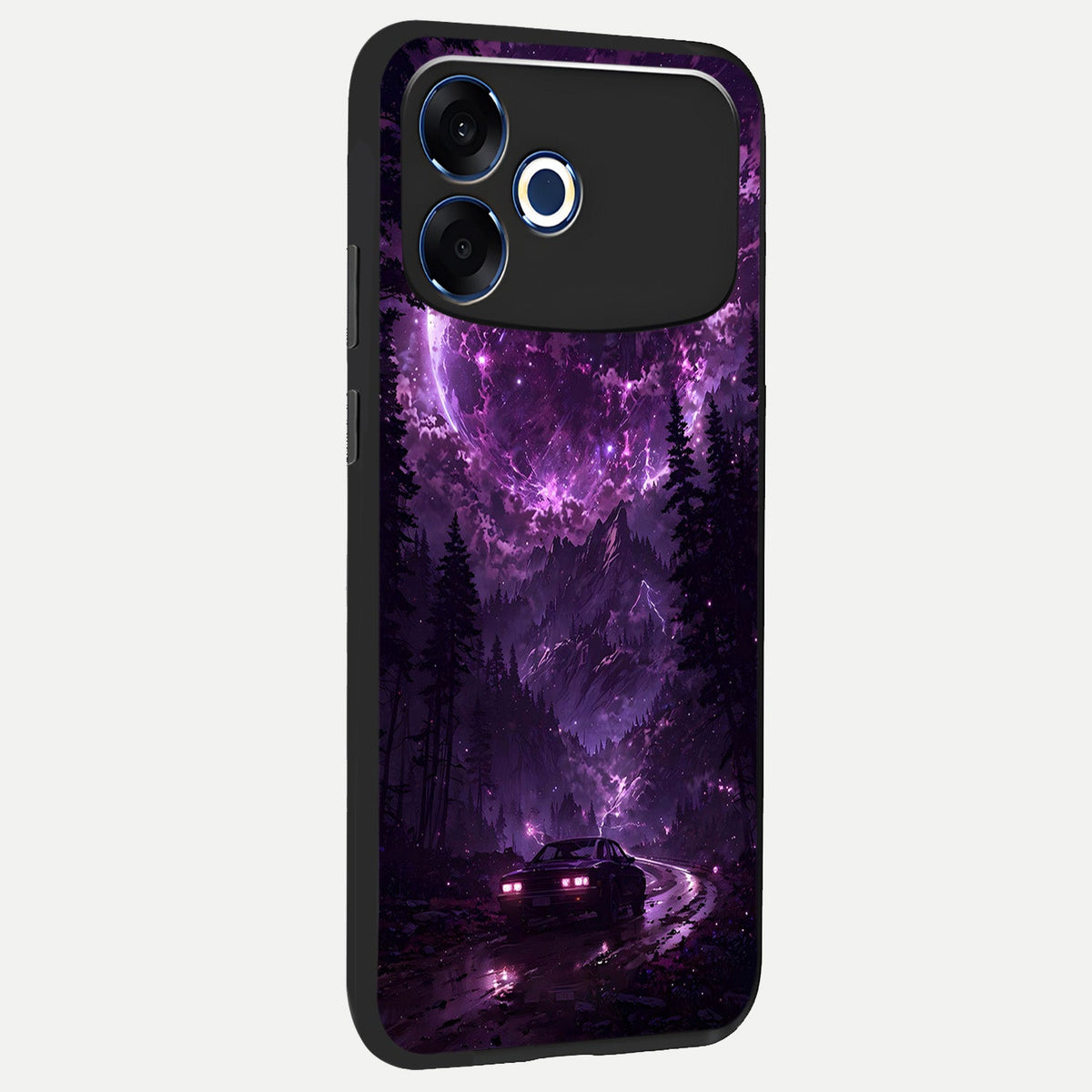  Eternal Cosmic Drive back cover For Oppo F33 Pro 5G slim fit glass case with vibrant aesthetic design
