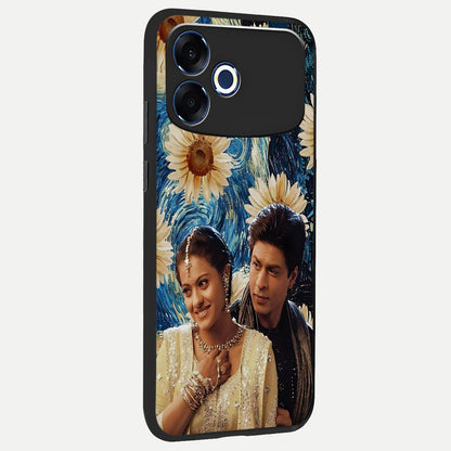  Eternal Love Story back cover For Oppo F33 Pro 5G slim fit glass case with vibrant aesthetic design