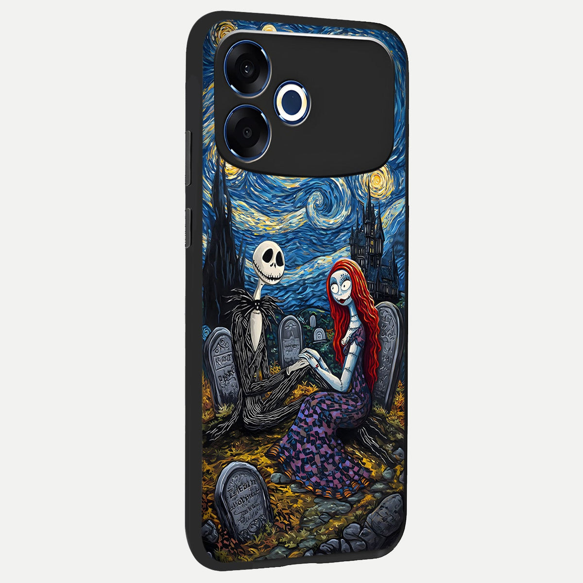  Eternal Night Love back cover For Oppo F33 Pro 5G slim fit glass case with vibrant aesthetic design