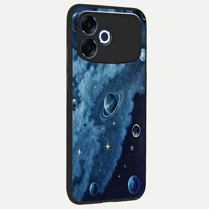 Galaxy Dream Space back cover For Oppo F33 Pro 5G slim fit glass case with vibrant aesthetic design