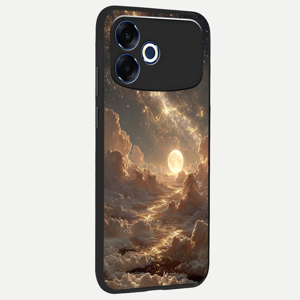  Golden Sky Dream back cover For Oppo F33 Pro 5G slim fit glass case with vibrant aesthetic design